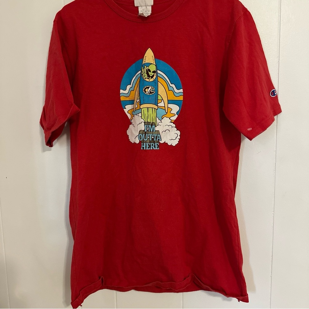 Vintage Champion Alien TShirt Size Large